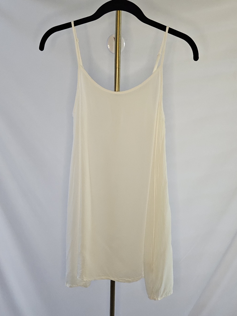 SNIDEL Ivory Rayon Cami Slip Dress - Minimalist Layering Essential